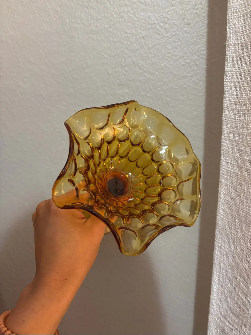 Fenton Glass Compote Bowl - Vintage